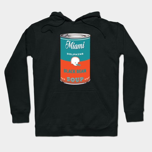 Miami Dolphins Soup Can Hoodie by Rad Love